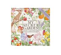 Legami - Calendrier Mural 2026, My Secret Garden, Grand Calendrier Mural, 12 Mois et Planificateur D'année, en 6 Langues, Espace pour Notes, Signes du Zodiaque, Jours Fériés Internationaux, 30 X 29 Cm