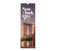 Legami - Calendrier Mural 2026, New York, Petit Calendrier Mural, 12 Mois et Planificateur D'année, En 6 Langues, Espace pour Notes, Signes du Zodiaque, Jours Fériés Internationaux, 16 X 49 Cm