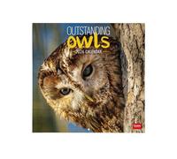 Legami - Calendrier mural 2026, Outstanding Owls, grand calendrier mural, 12 mois et année, en 6 langues, espace pour notes, signes du zodiaque, jours fériés internationaux, 30 x 29 cm