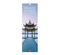 Legami - Calendrier Mural 2026, Peace Of Mind, Petit Calendrier Mural, 12 Mois et Planificateur D'année, En 6 Langues, Espace pour Notes, Signes du Zodiaque, Jours Fériés Internationaux, 16 X 49 Cm