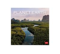Legami - Calendrier mural 2026, Planet Earth, grand calendrier mural, 12 mois et planificateur d'année, en 6 langues, espace pour notes, signes du zodiaque, jours fériés internationaux, 30 x 29 cm