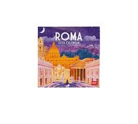 Legami - Calendrier Mural 2026, Rome, Petit Calendrier Mural, 12 Mois et Planificateur Annuel, en Anglais, Espace pour Notes, Signes du Zodiaque, Fêtes Internationales, 18 X 18 Cm.
