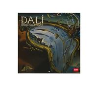Legami - Calendrier mural 2026, Salvador Dali, grand calendrier, 12 mois et planificateur annuel, en 6 langues, espace pour notes, signes du zodiaque, fêtes internationales, 30 x 29 cm
