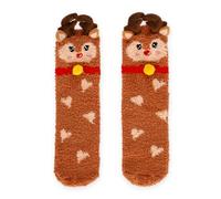 LEGAMI Calze Antisciolo Chaussettes antidérapantes, Reindeer, 35-42 Mixte
