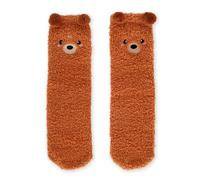 LEGAMI Calze Antiscivolo Chaussettes antidérapantes, Marron, 35-49 Mixte