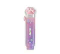 Legami – Gomme rétractable Meow – Patte de chat, 2,5×9,2×1,5 cm – Thème Kitty, idéal école/bureau