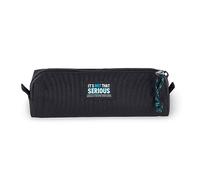 Legami - Cas, Fermeture à glissière, fabriqué à partir de Plastique recy urable, Pratique, 22 x 6 cm, Noir, Astuccio, Black