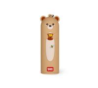 Legami - Chargeur Portable - My Super Power, Recharge 2 appareils simultanément, câble USB de Type C Inclus, Banque d'alimentation Portable, diamètre 3,5 cm, Hauteur 11,60 cm, Ours en Peluche