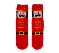 Legami - Chaussettes antidérapantes de Noël It's a Match !, pour enfants et adultes, Nutcracker, applications 3D, lavables en machine, pointures 35-42