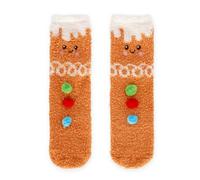 LEGAMI - Chaussettes de Noël antidérapantes It's a Match, pour enfants et adultes, Gingerbread Man, 35-42