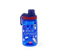 Legami - Children's Water Bottle, Lightweight, Airtight, BPA Free, 400 ml, Space