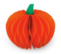 Legami - Citrouille Pliante What a Pumpkin!, Décoration d'intérieur, Décoration d'halloween en Papier nid d'abeille avec déco pailletée, Fermeture magnétique, Diamètre 28 x Hauteur 25 cm