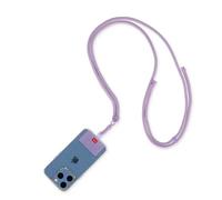 LEGAMI - Cordon Porte-téléphone Always Together, Smartohone Laynard, Cordon réglable avec Crochet en métal, Fermeture sûre, Autocollant, thème Lilac, 70 cm