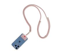 LEGAMI - Cordon Porte-téléphone Always Together, Smartohone Laynard, Cordon réglable avec Crochet en métal, Fermeture sûre, Autocollant, thème Rose doré, 70 cm