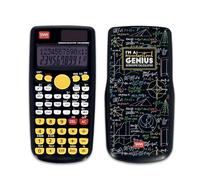 Legami - Calculatrice Scientifique Count on Me, Thème Genius, 3 Modes, Base, Fonctions scientifiques et Calculs Statistiques, Couverture Coulissante, Numérique, Double Alimentation