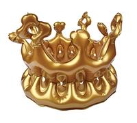 Legami - Couronne Gonflable Roi, Couleur Or, Taille Adulte, Ø 22 cm, CRO0001