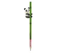 Legami - Crayon avec gomme, I Love Bamboo, Ø 0,7 cm, H 18 cm, Mina HB, Variante Panda, trait précis, pour dessiner et écrire