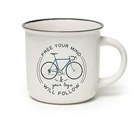 Legami Cup-Puccino Bike Tasse en porcelaine Bone Chine, multicolore