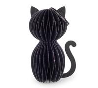 Legami - Décoration Halloween en Nid d'Abeille, Black Kitty | Idéale pour décorer la maison pendant Halloween, avec paillettes