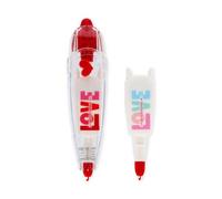 Legami – Stylo ruban adhésif décoratif Heart pour agendas, 4 m + 1 recharge incluse