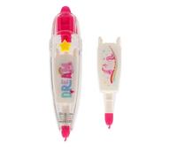 Legami - Decoration Tape Pen, Unicorn, Stylo ruban adhésif décoratif, parfait pour décorer les agendas, les cartes de vœux, les cahiers, Longueur 4m + 1 recharge incluse