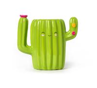 Legami Desk Friends Ceramic Pen Holder, 12.5 x 7.5 cm, Cactus Theme, for Desk, H