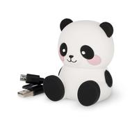 LEGAMI - Enceinte sans Fil avec Support, Le Son de l'amour, thème Panda, Rechargeable, câble USB Inclus, utilisable comme Support de téléphone Portable, 6 x 8 x 5 cm