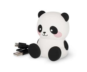 LEGAMI - Enceinte sans Fil avec Support, Le Son de l'amour, thème Panda, Rechargeable, câble USB Inclus, utilisable comme Support de téléphone Portable, 6 x 8 x 5 cm