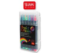 LEGAMI Ensemble De 12 Feutres Avec Pointe Pinceau Pointe En Nylon Flexible