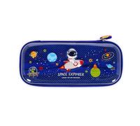 Legami - Trousse Wonderwow Thème Space, 2 compartiments, porte-stylo, tissu en maille, multicolore