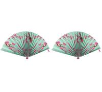 Legami- Éventail en Papier Pliable, PAP0002, Fleurs (Lot de 2)