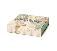 Legami - Every Moment Counts Memory Box, 16,5 x 4,2 cm, boîte de rangement en carton robuste, comprend un album plié en accordéon, fermeture magnétique, pour photos (9 x 11 cm) et petits objets