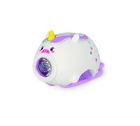 Legami - Feu Avant de vélo avec Cloche, thème Unicorn, Sangle réglable, 3 Modes Lumineux, 5 Modes sonores, câble de Type C Inclus, Rechargeable, résistant à l'eau, Blanc
