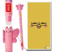 Legami Gamme complète de stylos effaçables avec enveloppe cadeau Motif papillon