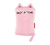 Legami - Gant démaquillant, Réutilisable, Tissu Doux, Supprime Le Maquillage du Visage, Lavable, hypoallergénique, écologique, 12 x 20,5 cm, Thème Kitty
