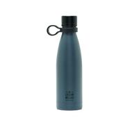 Legami Gourde isotherme 500 ml - Bouteille thermique inox noir, bouchon hermétique