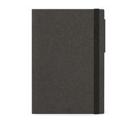 Legami - Grand agenda hebdomadaire et journalier 2026, Deep Graphite, 12 mois large, fermeture avec élastique, journal de janvier 2026 à décembre 2026, en papier FSC certifié, 17 x 24 cm