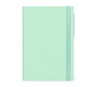 Legami - Grand agenda hebdomadaire et journalier 2026, Pastel Mint, 12 mois large, fermeture avec élastique, journal de janvier 2026 à décembre 2026, en papier FSC certifié, 17 x 24 cm