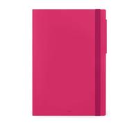 Legami - Grand agenda hebdomadaire et journalier 2026, Raspberry, 12 mois large, fermeture avec élastique, journal de janvier 2026 à décembre 2026, en papier FSC certifié, 17 x 24 cm