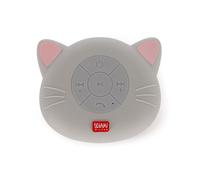 Legami - Haut-Parleur Mains Libres Bluetooth Résistant à l’Eau, Singing in The Shower, Thème Kitty, avec Ventouse Amovible, Microphone Intégré, Câble de Chargement Type-C Inclus
