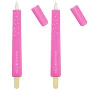 LEGAMI - Hello Summer, Stylo Gel, 1,5 x 16 cm, Encre Noir, Variante Magenta, Diamètre du bout 0,5 mm, Forme de jet, Traité précis, en silicone (Lot de 2)