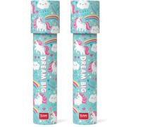 LEGAMI Kaléidoscope - Jeu éducatif pour Enfants, Ø 4,5 cm, thème Licorne - Couleur - KAL0001 - All ETA (Lot de 2)