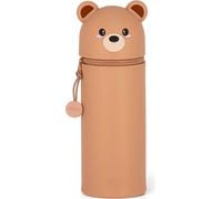 Legami Kawaii 2-in-1 Silicone Pencil Case Teddy Bear, Federmäppchen, Mäppchen, Stiftehalter, Teddybär, KA0011
