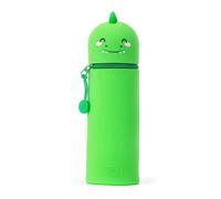 Legami Kawaii Trousse 2 en 1 en silicone souple Dino, vert, dinosaure, Vert