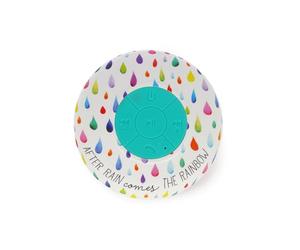 LEGAMI - Kit Mains Libres et Haut-Parleur Wireless étanche, Singing in The Shower, After Rain, avec Support à Ventouse Amovible, Microphone intégré, câble de Chargement Type-C Inclus