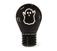 Legami - Lampe de table en forme d'ampoule, Halloween 2025, rechargeable avec câble USB, sans fil, fiction d'ampoule, thème Ghost, 6,8 x 10,3 cm