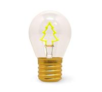 LEGAMI - Lampe de table en forme d'ampoule, pour une utilisation en intérieur uniquement, rechargeable avec câble USB, sans fil, Xmas Tree