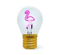 Legami Lampe de table Ampoule flamant rose multicolore USB rechargeable sans fil 6,8x10,3 cm