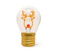 Legami - Lampe de table en forme d'ampoule, Reindeer, pour une utilisation en intérieur uniquement, rechargeable avec câble USB, sans fil