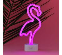 Legami - Lampe Led Effet Néon, It's a Sign, Thème Flamingo, Double Alimentation, Câble Type-C (Inclus) ou Piles (non Incluses), Lampe de Table